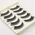 cheap 5 pairs eyelashes natural private label mink eyelashes custom package in good quality